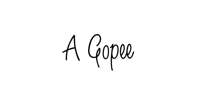 How to make A Gopee signature? Angelique-Rose-font-FFP is a professional autograph style. Create handwritten signature for A Gopee name. A Gopee signature style 5 images and pictures png