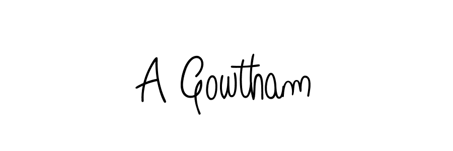 How to make A Gowtham signature? Angelique-Rose-font-FFP is a professional autograph style. Create handwritten signature for A Gowtham name. A Gowtham signature style 5 images and pictures png