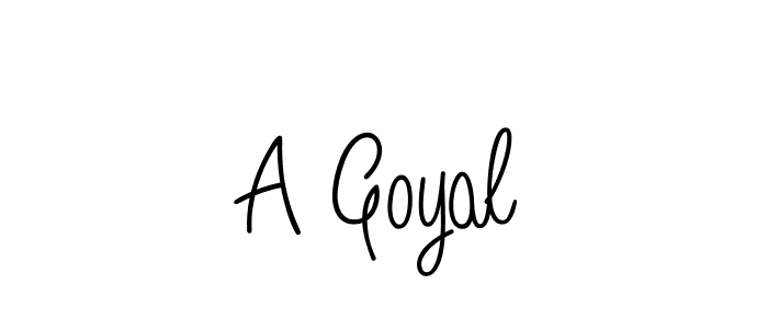 How to make A Goyal name signature. Use Angelique-Rose-font-FFP style for creating short signs online. This is the latest handwritten sign. A Goyal signature style 5 images and pictures png