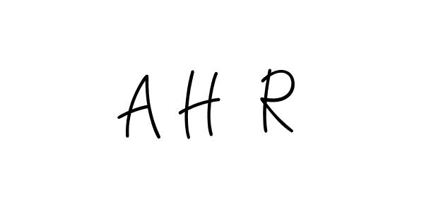 Make a beautiful signature design for name A H  R. Use this online signature maker to create a handwritten signature for free. A H  R signature style 5 images and pictures png