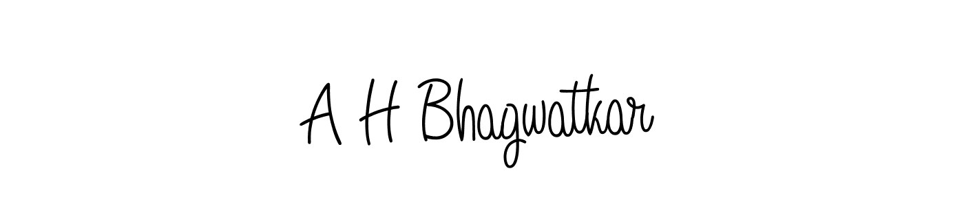 Create a beautiful signature design for name A H Bhagwatkar. With this signature (Angelique-Rose-font-FFP) fonts, you can make a handwritten signature for free. A H Bhagwatkar signature style 5 images and pictures png