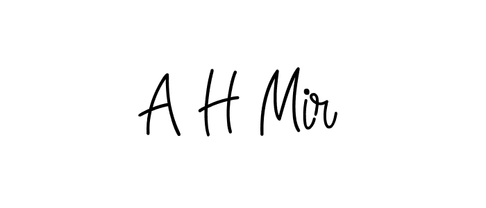 You can use this online signature creator to create a handwritten signature for the name A H Mir. This is the best online autograph maker. A H Mir signature style 5 images and pictures png