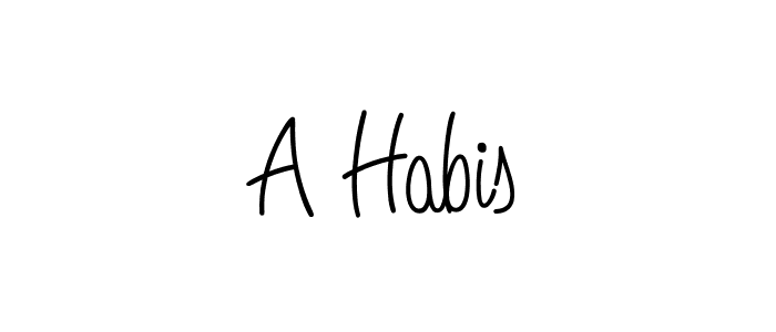 How to Draw A Habis signature style? Angelique-Rose-font-FFP is a latest design signature styles for name A Habis. A Habis signature style 5 images and pictures png