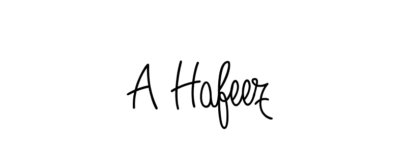 Create a beautiful signature design for name A Hafeez. With this signature (Angelique-Rose-font-FFP) fonts, you can make a handwritten signature for free. A Hafeez signature style 5 images and pictures png