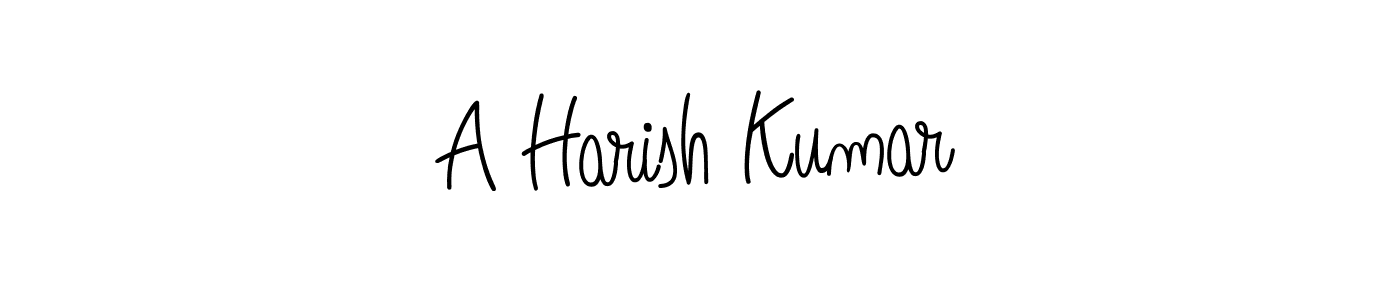 Also we have A Harish Kumar name is the best signature style. Create professional handwritten signature collection using Angelique-Rose-font-FFP autograph style. A Harish Kumar signature style 5 images and pictures png