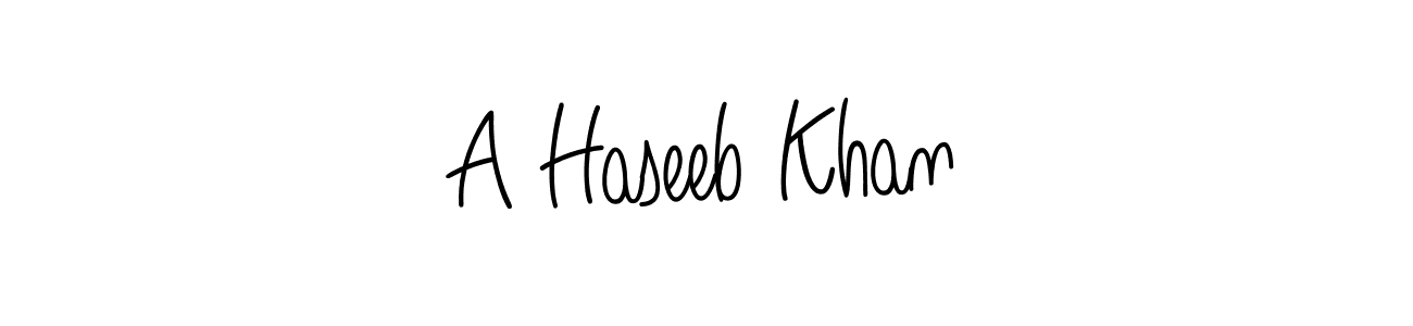 if you are searching for the best signature style for your name A Haseeb Khan. so please give up your signature search. here we have designed multiple signature styles  using Angelique-Rose-font-FFP. A Haseeb Khan signature style 5 images and pictures png