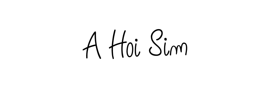 Create a beautiful signature design for name A Hoi Sim. With this signature (Angelique-Rose-font-FFP) fonts, you can make a handwritten signature for free. A Hoi Sim signature style 5 images and pictures png