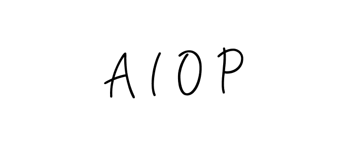 Use a signature maker to create a handwritten signature online. With this signature software, you can design (Angelique-Rose-font-FFP) your own signature for name A I O P. A I O P signature style 5 images and pictures png