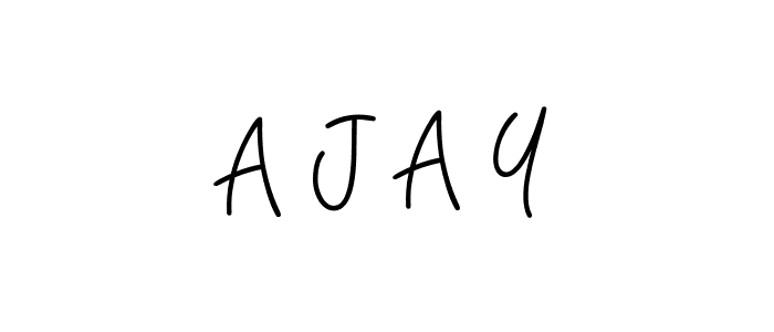 Design your own signature with our free online signature maker. With this signature software, you can create a handwritten (Angelique-Rose-font-FFP) signature for name A J A Y. A J A Y signature style 5 images and pictures png