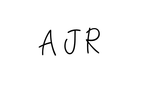 Use a signature maker to create a handwritten signature online. With this signature software, you can design (Angelique-Rose-font-FFP) your own signature for name A J R. A J R signature style 5 images and pictures png