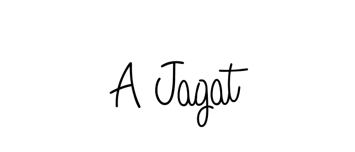 How to Draw A Jagat signature style? Angelique-Rose-font-FFP is a latest design signature styles for name A Jagat. A Jagat signature style 5 images and pictures png