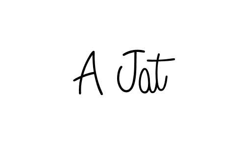 Once you've used our free online signature maker to create your best signature Angelique-Rose-font-FFP style, it's time to enjoy all of the benefits that A Jat name signing documents. A Jat signature style 5 images and pictures png
