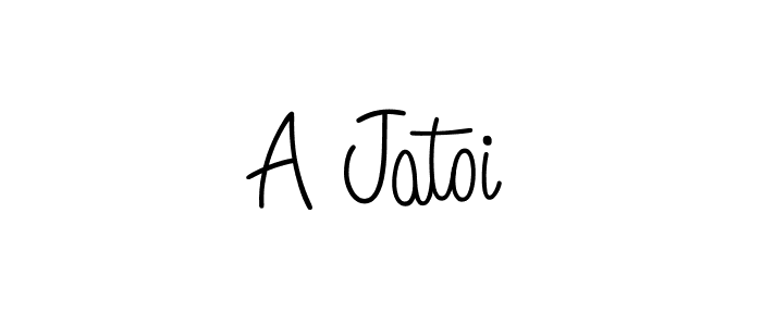 Here are the top 10 professional signature styles for the name A Jatoi. These are the best autograph styles you can use for your name. A Jatoi signature style 5 images and pictures png