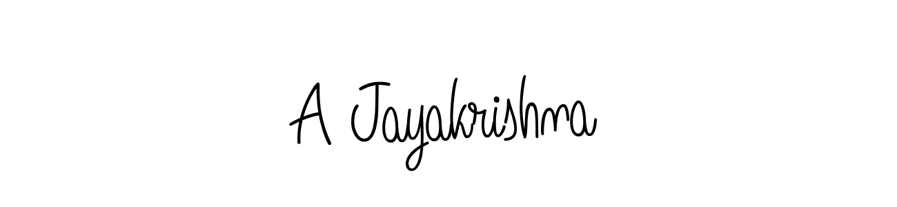 if you are searching for the best signature style for your name A Jayakrishna. so please give up your signature search. here we have designed multiple signature styles  using Angelique-Rose-font-FFP. A Jayakrishna signature style 5 images and pictures png