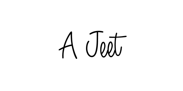 Create a beautiful signature design for name A Jeet. With this signature (Angelique-Rose-font-FFP) fonts, you can make a handwritten signature for free. A Jeet signature style 5 images and pictures png