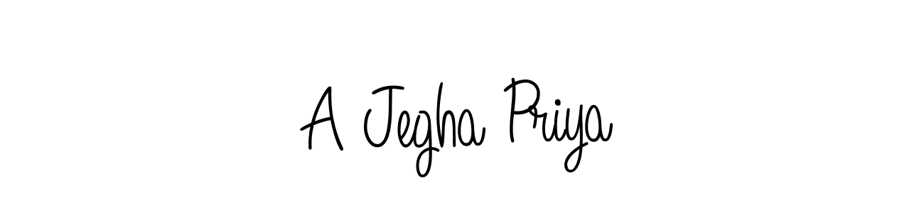 You should practise on your own different ways (Angelique-Rose-font-FFP) to write your name (A Jegha Priya) in signature. don't let someone else do it for you. A Jegha Priya signature style 5 images and pictures png