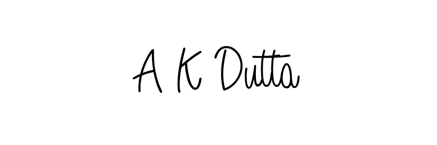 Check out images of Autograph of A K Dutta name. Actor A K Dutta Signature Style. Angelique-Rose-font-FFP is a professional sign style online. A K Dutta signature style 5 images and pictures png