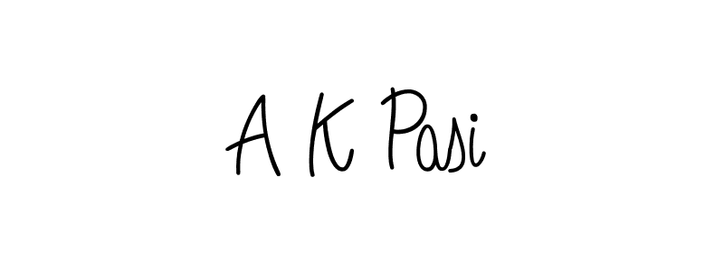 How to Draw A K Pasi signature style? Angelique-Rose-font-FFP is a latest design signature styles for name A K Pasi. A K Pasi signature style 5 images and pictures png