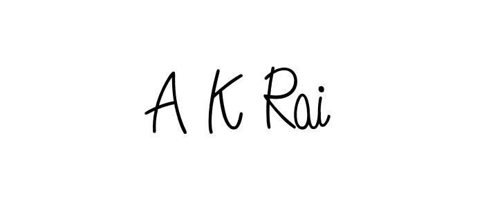Here are the top 10 professional signature styles for the name A K Rai. These are the best autograph styles you can use for your name. A K Rai signature style 5 images and pictures png