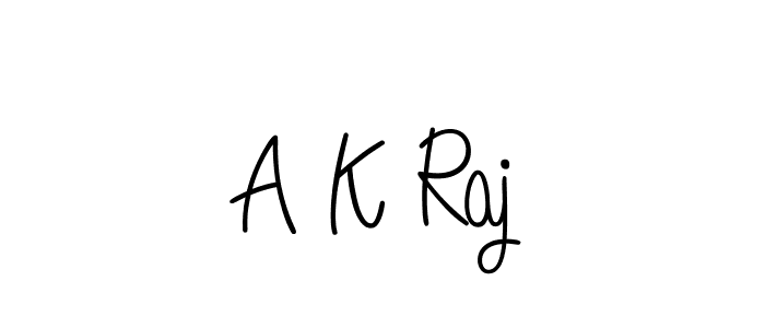 Create a beautiful signature design for name A K Raj. With this signature (Angelique-Rose-font-FFP) fonts, you can make a handwritten signature for free. A K Raj signature style 5 images and pictures png