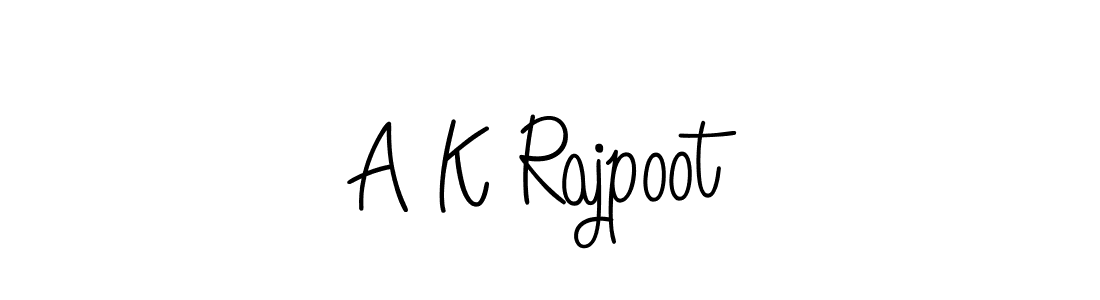 Create a beautiful signature design for name A K Rajpoot. With this signature (Angelique-Rose-font-FFP) fonts, you can make a handwritten signature for free. A K Rajpoot signature style 5 images and pictures png