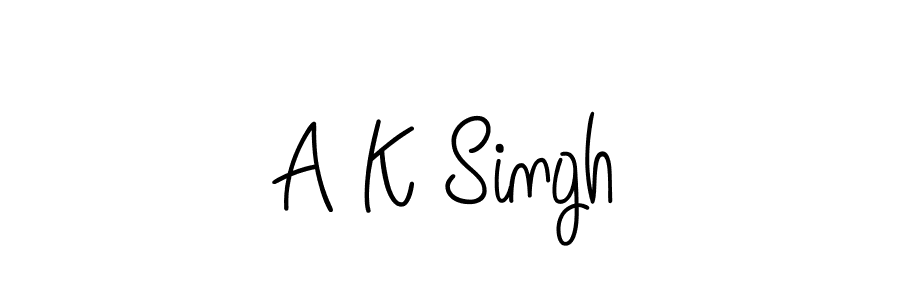 Design your own signature with our free online signature maker. With this signature software, you can create a handwritten (Angelique-Rose-font-FFP) signature for name A K Singh. A K Singh signature style 5 images and pictures png