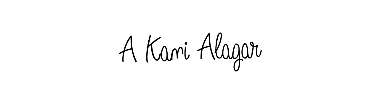How to Draw A Kani Alagar signature style? Angelique-Rose-font-FFP is a latest design signature styles for name A Kani Alagar. A Kani Alagar signature style 5 images and pictures png
