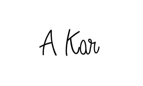 How to make A Kar signature? Angelique-Rose-font-FFP is a professional autograph style. Create handwritten signature for A Kar name. A Kar signature style 5 images and pictures png