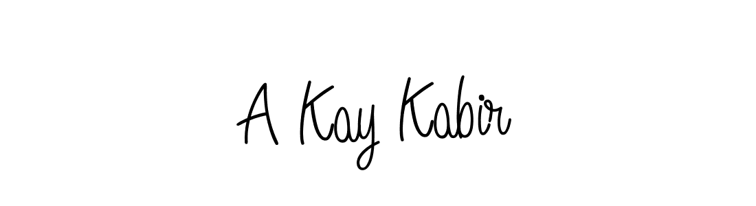 How to make A Kay Kabir signature? Angelique-Rose-font-FFP is a professional autograph style. Create handwritten signature for A Kay Kabir name. A Kay Kabir signature style 5 images and pictures png