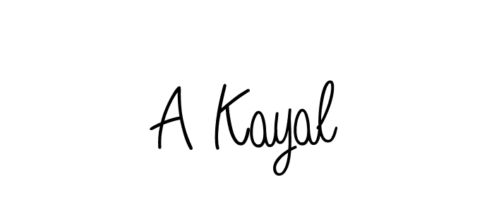 Also we have A Kayal name is the best signature style. Create professional handwritten signature collection using Angelique-Rose-font-FFP autograph style. A Kayal signature style 5 images and pictures png