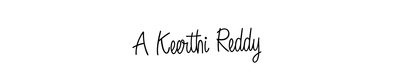 Create a beautiful signature design for name A Keerthi Reddy. With this signature (Angelique-Rose-font-FFP) fonts, you can make a handwritten signature for free. A Keerthi Reddy signature style 5 images and pictures png