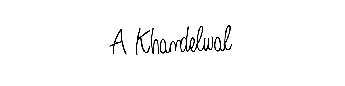 You should practise on your own different ways (Angelique-Rose-font-FFP) to write your name (A Khandelwal) in signature. don't let someone else do it for you. A Khandelwal signature style 5 images and pictures png