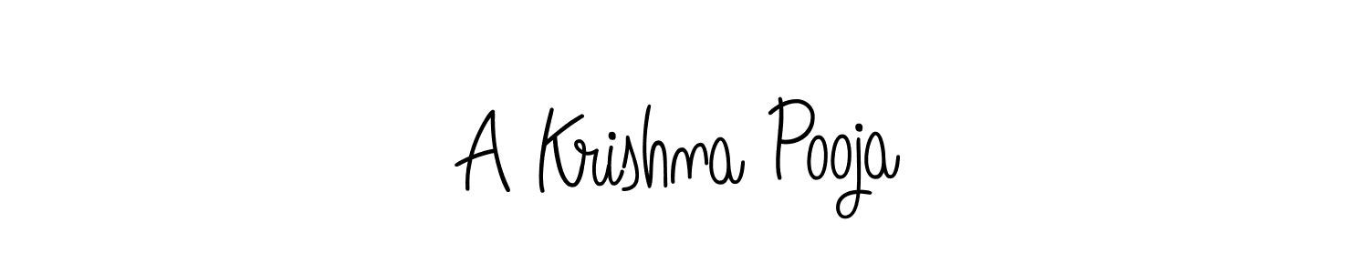 Make a beautiful signature design for name A Krishna Pooja. With this signature (Angelique-Rose-font-FFP) style, you can create a handwritten signature for free. A Krishna Pooja signature style 5 images and pictures png