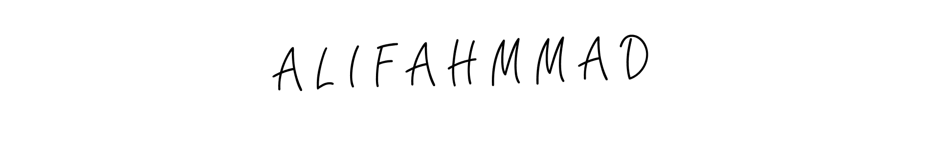 The best way (Angelique-Rose-font-FFP) to make a short signature is to pick only two or three words in your name. The name A L I F A H M M A D include a total of six letters. For converting this name. A L I F A H M M A D signature style 5 images and pictures png