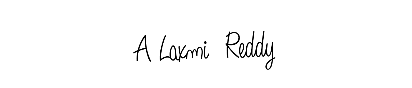 How to make A Laxmi  Reddy name signature. Use Angelique-Rose-font-FFP style for creating short signs online. This is the latest handwritten sign. A Laxmi  Reddy signature style 5 images and pictures png