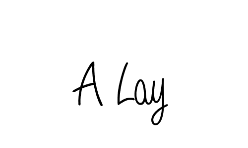 Design your own signature with our free online signature maker. With this signature software, you can create a handwritten (Angelique-Rose-font-FFP) signature for name A Lay. A Lay signature style 5 images and pictures png