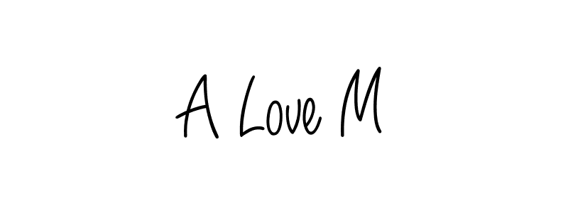 How to Draw A Love M signature style? Angelique-Rose-font-FFP is a latest design signature styles for name A Love M. A Love M signature style 5 images and pictures png