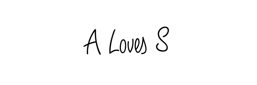 Once you've used our free online signature maker to create your best signature Angelique-Rose-font-FFP style, it's time to enjoy all of the benefits that A Loves S name signing documents. A Loves S signature style 5 images and pictures png