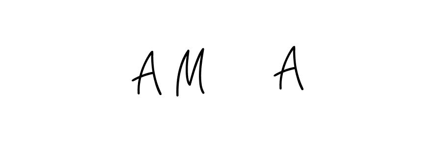 How to make A M     A name signature. Use Angelique-Rose-font-FFP style for creating short signs online. This is the latest handwritten sign. A M     A signature style 5 images and pictures png