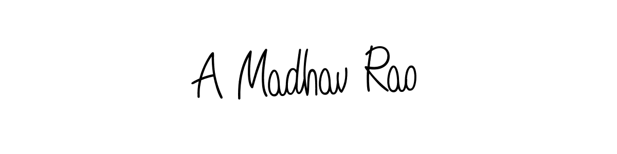 if you are searching for the best signature style for your name A Madhav Rao. so please give up your signature search. here we have designed multiple signature styles  using Angelique-Rose-font-FFP. A Madhav Rao signature style 5 images and pictures png
