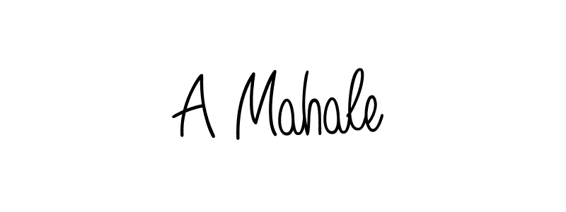 Create a beautiful signature design for name A Mahale. With this signature (Angelique-Rose-font-FFP) fonts, you can make a handwritten signature for free. A Mahale signature style 5 images and pictures png