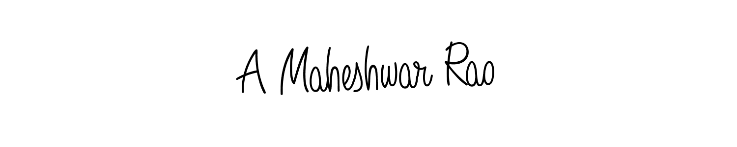 How to make A Maheshwar Rao signature? Angelique-Rose-font-FFP is a professional autograph style. Create handwritten signature for A Maheshwar Rao name. A Maheshwar Rao signature style 5 images and pictures png