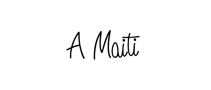 It looks lik you need a new signature style for name A Maiti. Design unique handwritten (Angelique-Rose-font-FFP) signature with our free signature maker in just a few clicks. A Maiti signature style 5 images and pictures png