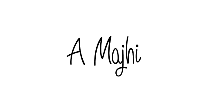 How to make A Majhi name signature. Use Angelique-Rose-font-FFP style for creating short signs online. This is the latest handwritten sign. A Majhi signature style 5 images and pictures png