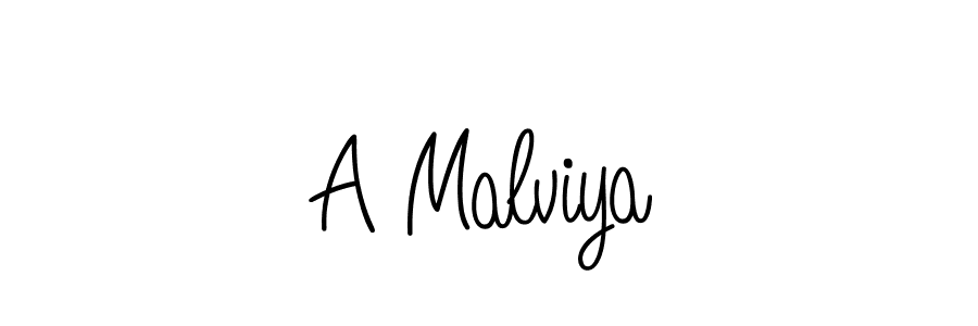 You should practise on your own different ways (Angelique-Rose-font-FFP) to write your name (A Malviya) in signature. don't let someone else do it for you. A Malviya signature style 5 images and pictures png