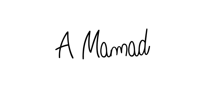 Also we have A Mamad name is the best signature style. Create professional handwritten signature collection using Angelique-Rose-font-FFP autograph style. A Mamad signature style 5 images and pictures png