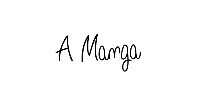 Create a beautiful signature design for name A Manga. With this signature (Angelique-Rose-font-FFP) fonts, you can make a handwritten signature for free. A Manga signature style 5 images and pictures png