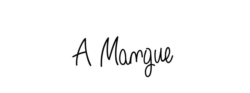 How to Draw A Mangue signature style? Angelique-Rose-font-FFP is a latest design signature styles for name A Mangue. A Mangue signature style 5 images and pictures png