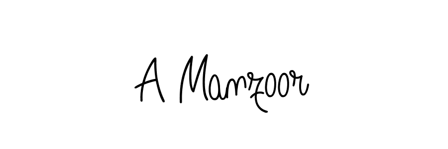 Make a beautiful signature design for name A Manzoor. With this signature (Angelique-Rose-font-FFP) style, you can create a handwritten signature for free. A Manzoor signature style 5 images and pictures png