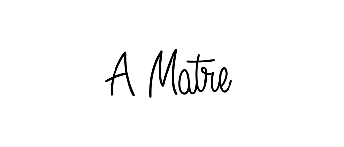 How to make A Matre name signature. Use Angelique-Rose-font-FFP style for creating short signs online. This is the latest handwritten sign. A Matre signature style 5 images and pictures png